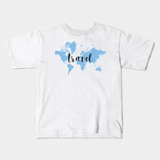 travel world map Kids T-Shirt